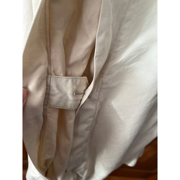NWT Madewell Women's Belted Trench Coat in Drapey Twill Muted Stone Size XXS - Picture 15 of 16